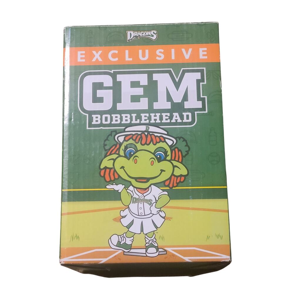 GEM MASCOT DAYTON DRAGONS BOBBLEHEAD MINOR LEAGUE BASEBALL ORIGINAL NIB